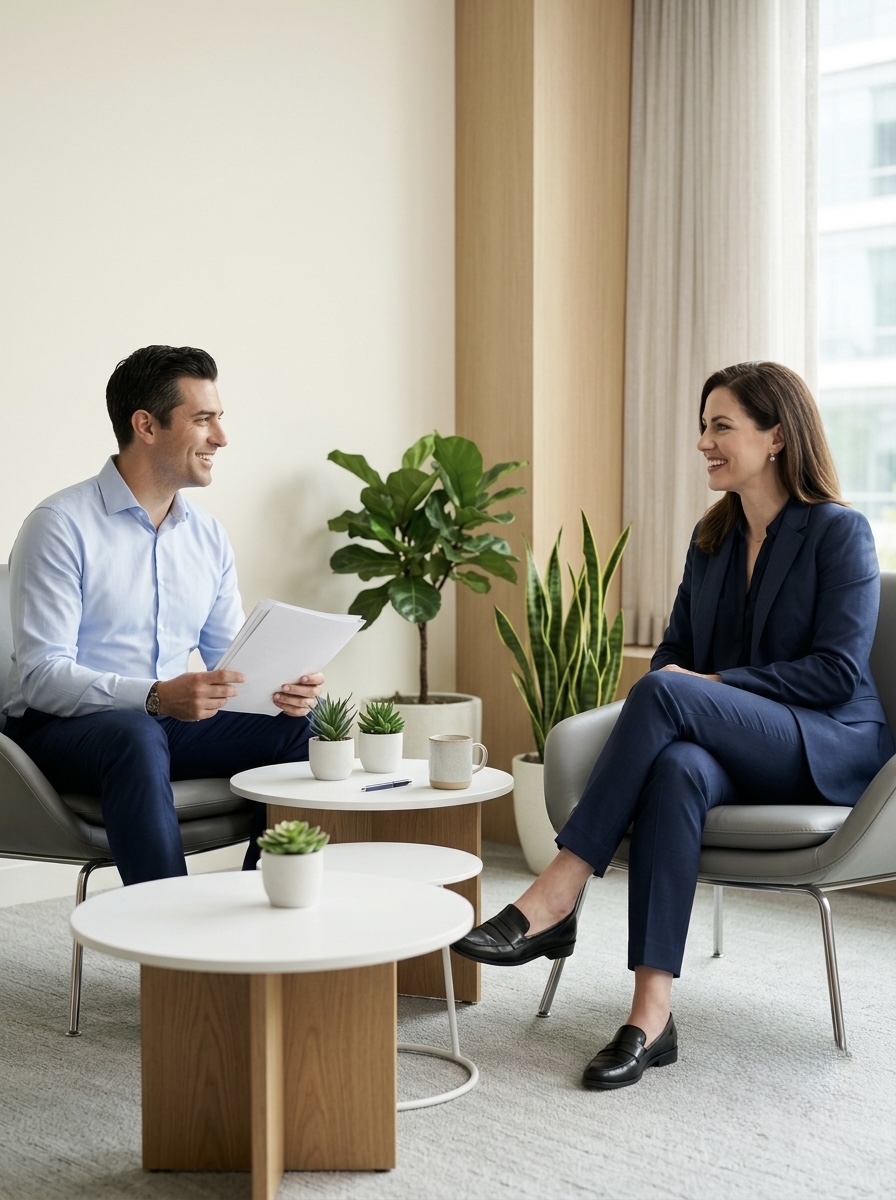 Executives in conversation