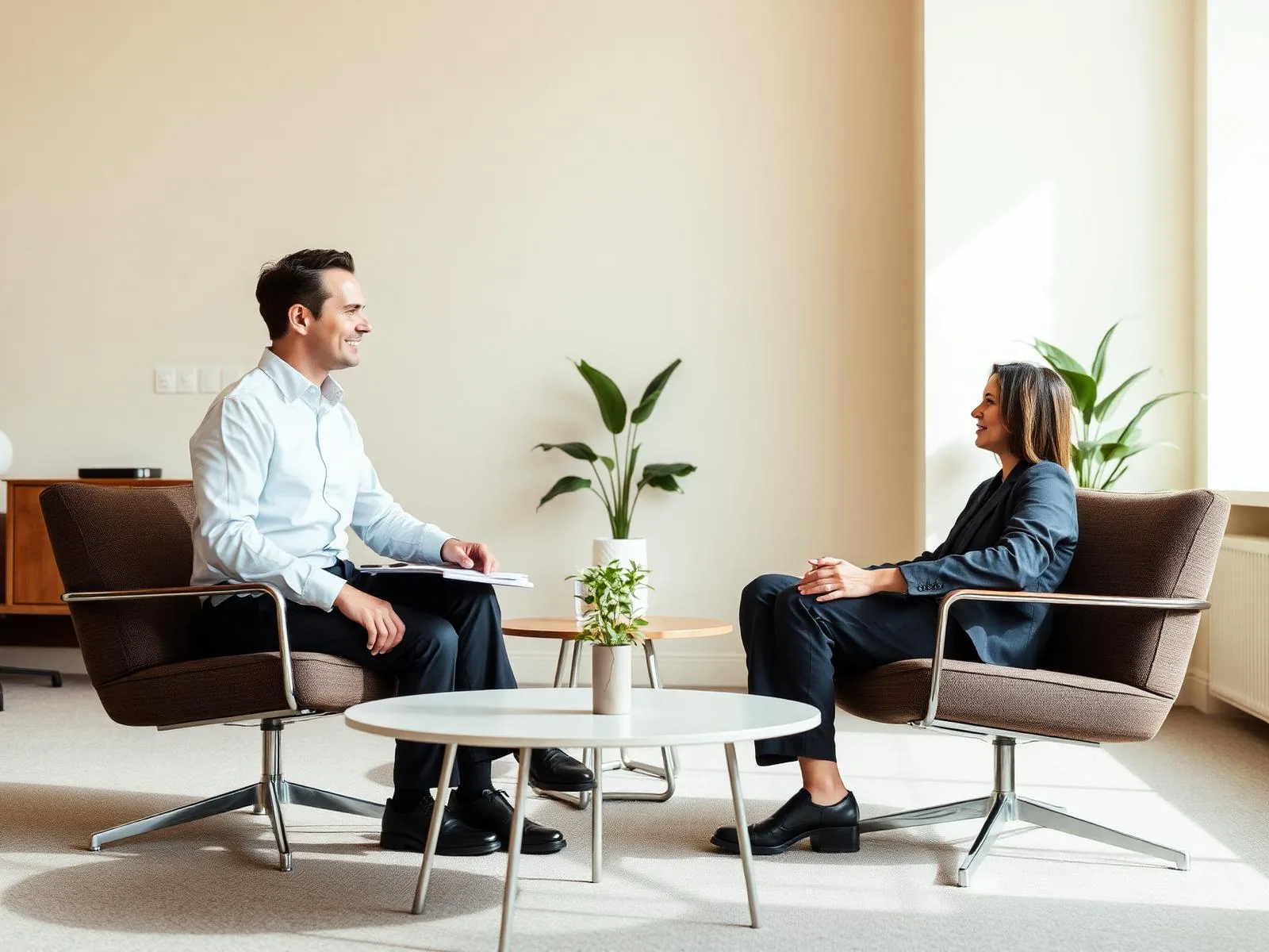 Executives in conversation